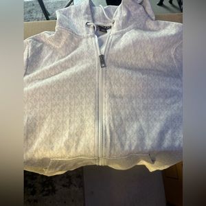 Michael Kors white zip up